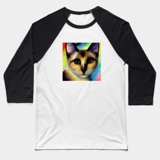 Siamese Cat Baseball T-Shirt